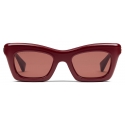 Gucci - Occhiale da Sole Rettangolare - Bordeaux - Gucci Eyewear