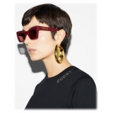 Gucci - Occhiale da Sole Rettangolare - Bordeaux - Gucci Eyewear