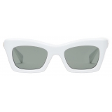 Gucci - Rectangular Sunglasses - White - Gucci Eyewear
