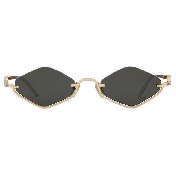 Gucci - Occhiale da Sole Geometrica - Oro Grigio - Gucci Eyewear