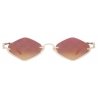 Gucci - Geometric Sunglasses - Gold Pink - Gucci Eyewear