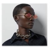Gucci - Geometric Sunglasses - Gold Pink - Gucci Eyewear