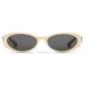 Gucci - Occhiale da Sole Ovali - Avorio - Gucci Eyewear