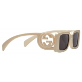 Gucci - Rectangular Sunglasses - White - Gucci Eyewear