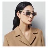 Gucci - Occhiale da Sole Rettangolare - Bianco - Gucci Eyewear