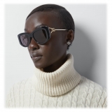 Gucci - Occhiale da Sole Rettangolare - Nero - Gucci Eyewear
