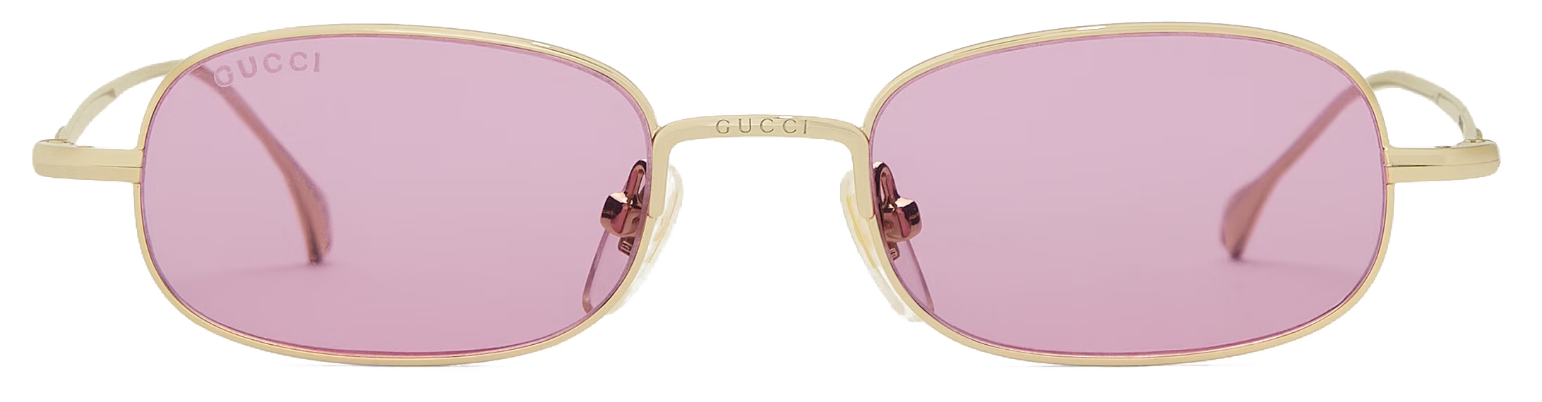 サングラス GUCCI Rectangular pink/transparent sunglasses GUCCI Rectangular pink/transparent sunglasses | TheDoubleF