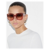 Gucci - Occhiale da Sole Squadrati - Marrone - Gucci Eyewear