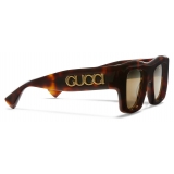 Gucci - Occhiale da Sole Squadrati - Tartaruga - Gucci Eyewear