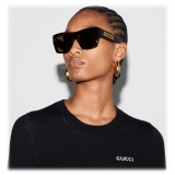 Gucci - Occhiale da Sole Squadrati - Tartaruga - Gucci Eyewear