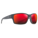 Maui Jim - Mangroves - Black Hawaii Lava - Polarized Wrap Sunglasses - Maui Jim Eyewear