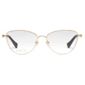 Gucci - Cat Eye Optical Glasses - Gold - Gucci Eyewear