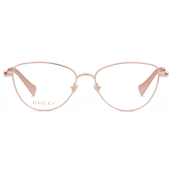 Gucci - Occhiale da Vista Cat Eye - Oro Rosa - Gucci Eyewear