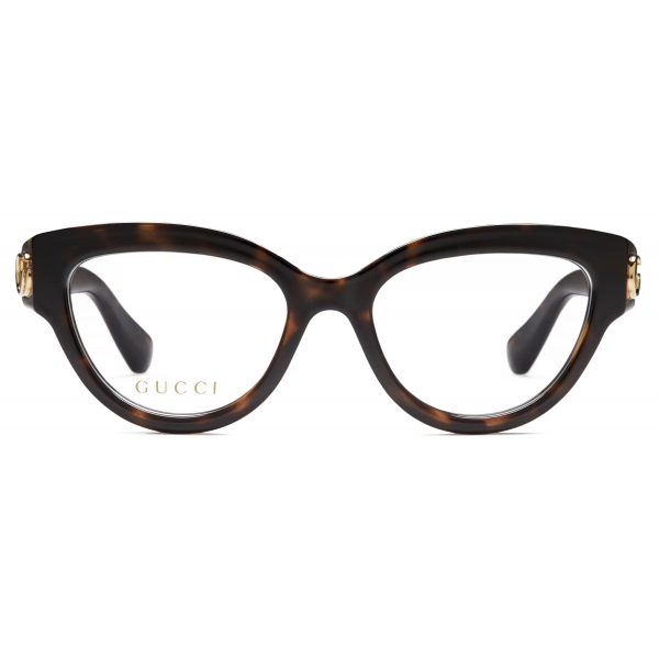 Gucci - Cat Eye Optical Glasses - Dark Tortoiseshell - Gucci Eyewear