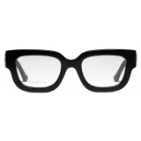 Gucci - Rectangular Optical Glasses - Black - Gucci Eyewear