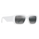Maui Jim - Kūpale - Bianco Grigio - Occhiali da Sole Polarizzati Moda - Maui Jim Eyewear