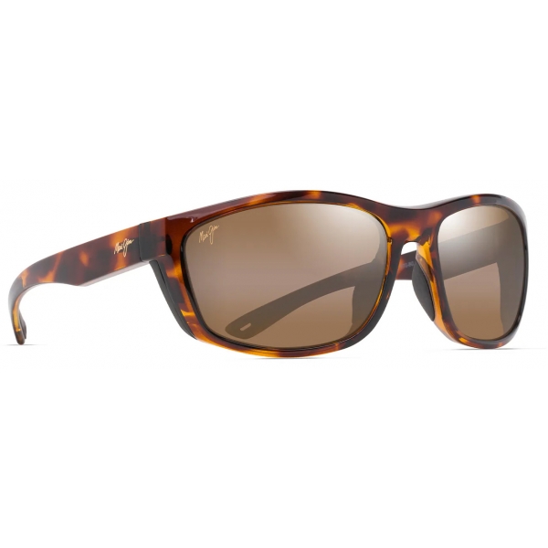 Maui Jim - Nuu Landing - Tortoise Bronze - Polarized Wrap Sunglasses - Maui Jim Eyewear