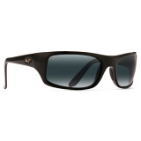 Maui Jim - Peahi - Black Grey - Polarized Wrap Sunglasses - Maui Jim Eyewear