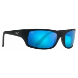 Maui Jim - Peahi - Black Blue - Polarized Wrap Sunglasses - Maui Jim Eyewear