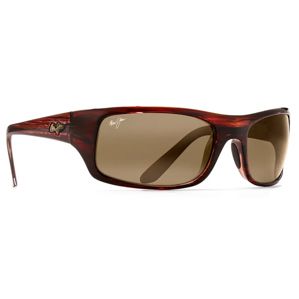 Maui Jim - Peahi - Tortoise Bronze - Polarized Wrap Sunglasses - Maui ...