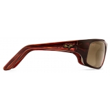 Maui Jim - Peahi - Tortoise Bronze - Polarized Wrap Sunglasses - Maui Jim Eyewear