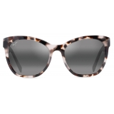 Maui Jim - Alulu - White Tokyo Tortoise Grey - Polarized Cat Eye Sunglasses - Maui Jim Eyewear