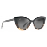 Maui Jim - Blossom - Nero Tartaruga Tokyo Grigio - Occhiali da Sole Polarizzati Cat Eye - Maui Jim