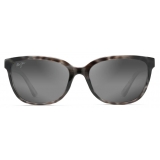 Maui Jim - Honi - Grey Tortoise Stripe - Polarized Cat Eye Sunglasses - Maui Jim Eyewear