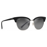 Maui Jim - Lokelani - Black Silver Grey - Polarized Cat Eye Sunglasses - Maui Jim Eyewear