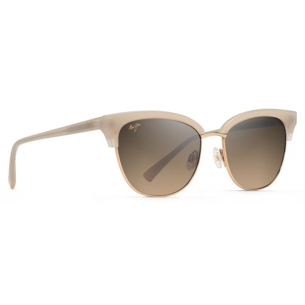Maui Jim - Lokelani - Milky Almond Gold Bronze - Polarized Cat Eye Sunglasses - Maui Jim Eyewear
