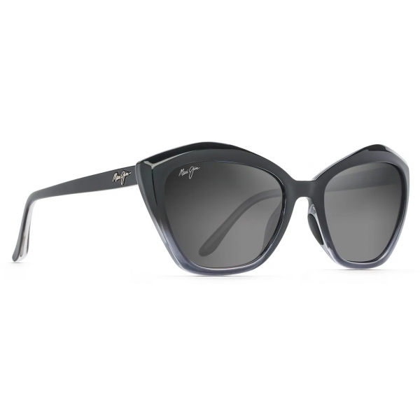 Maui Jim - Lotus - Black Grey - Polarized Cat Eye Sunglasses - Maui Jim Eyewear