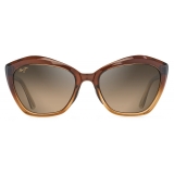 Maui Jim - Lotus - Chocolate Bronze - Polarized Cat Eye Sunglasses - Maui Jim Eyewear