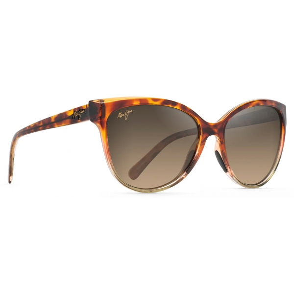 Maui Jim - ‘Olu ‘Olu - Tortoise Tan Bronze - Polarized Cat Eye Sunglasses - Maui Jim Eyewear