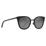 Maui Jim - Wood Rose - Black Gunmental Grey - Polarized Cat Eye Sunglasses - Maui Jim Eyewear