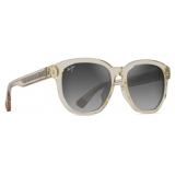Maui Jim - Akahai Asian Fit - Transparent Yellow Grey - Polarized Classic Sunglasses - Maui Jim
