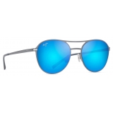 Maui Jim - Half Moon - Grigio Tortora Blu - Occhiali da Sole Polarizzati Classici - Maui Jim Eyewear