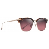 Maui Jim - Kalaunu Asian Fit - Havana Gold Maui Rose - Polarized Classic Sunglasses - Maui Jim