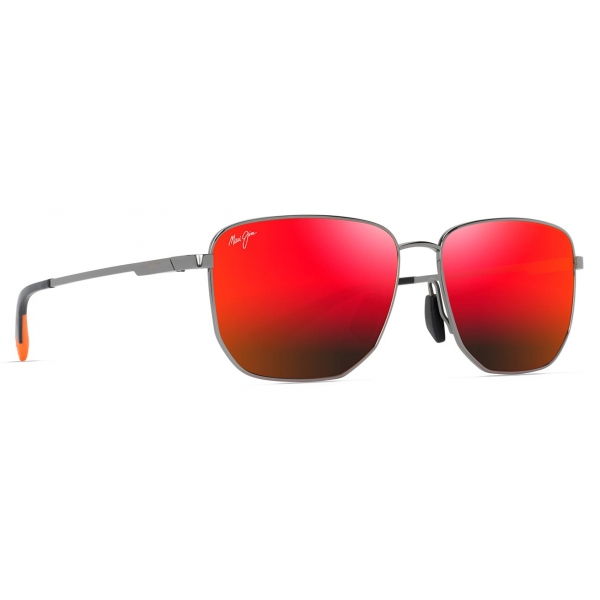 Maui Jim - Lamalama Asian Fit - Ruthenium Hawaii Lava - Polarized Classic Sunglasses - Maui Jim