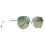 Maui Jim - Lewalani Asian Fit - Matte Silver Maui HT - Polarized Classic Sunglasses - Maui Jim