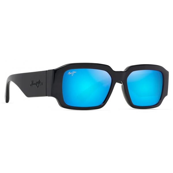 Maui Jim - Kūpale - Nero Blu - Occhiali da Sole Polarizzati Moda - Maui Jim Eyewear