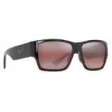 Maui Jim - Ka‘olu - Brown Maui Rose - Polarized Wrap Sunglasses - Maui Jim Eyewear