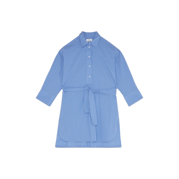 Ottod'Ame - Abito a Camicia Oversized - Azzurro - Abiti - Luxury Exclusive Collection