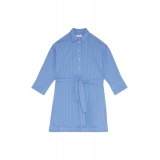Ottod'Ame - Abito a Camicia Oversized - Azzurro - Abiti - Luxury Exclusive Collection