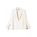 Twinset - Blazer in Crêpe Cady Leggero - Bianco - Giacche - Made in Italy - Luxury Exclusive Collection