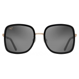 Maui Jim - Pua - Black Gold Grey - Polarized Fashion Sunglasses - Maui Jim Eyewear