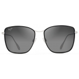 Maui Jim - Tiger Lily - Black Silver Grey - Polarized Fashion Sunglasses - Maui Jim Eyewear