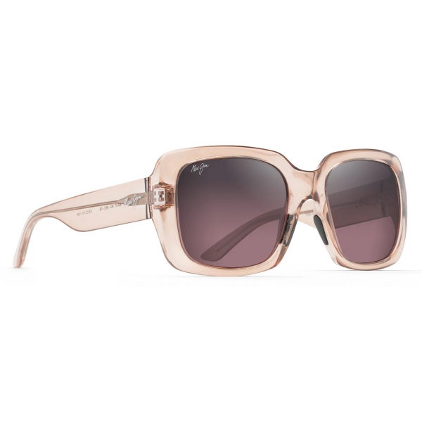 Maui Jim - Two Steps - Transparent Pink Maui Rose - Polarized Fashion Sunglasses - Maui Jim Eyewear