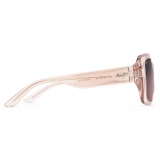 Maui Jim - Two Steps - Transparent Pink Maui Rose - Polarized Fashion Sunglasses - Maui Jim Eyewear