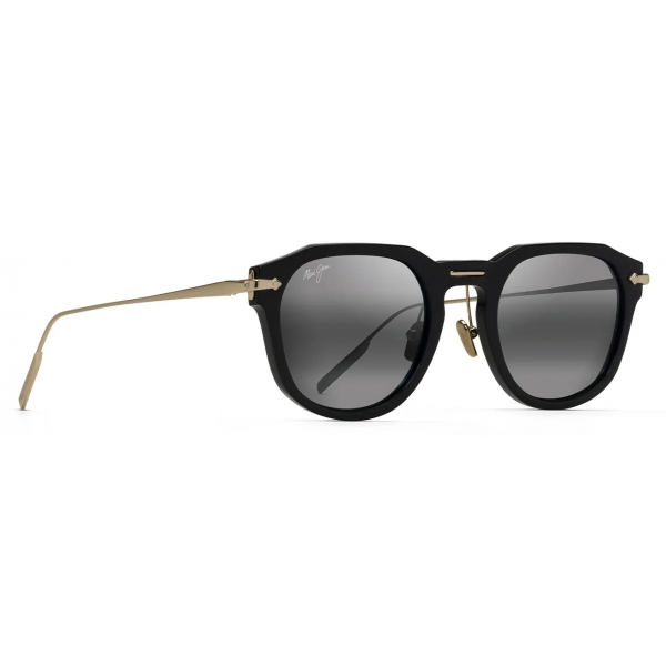 Maui Jim - Alika - Nero Oro Grigio - Occhiali da Sole Luxury Polarizzati - Maui Jim Eyewear