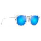 Maui Jim - Alika - Crystal Silver Blue - Polarized Luxury Sunglasses - Maui Jim Eyewear